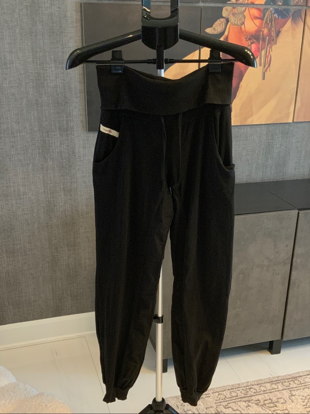 Diesel Black Foldable Waist Jogger Pants S